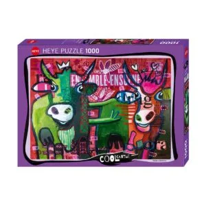 Puzzle 1000 pzs. Cool Cattle, Striped Cows