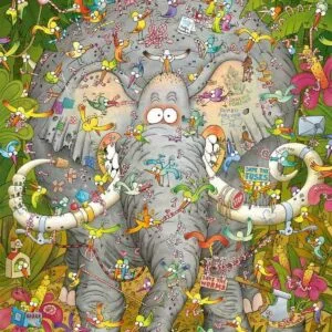 Puzzle 1000 pzs. DEGANO, Elephant's Life - Image 2