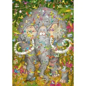 Puzzle 1000 pzs. DEGANO, Elephant's Life - Image 3