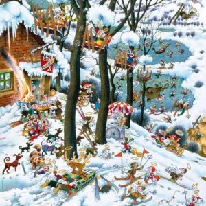 Puzzle 1000 pzs. RYBA, Paradise in Winter - Image 2